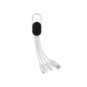 4-in-1 cable with carabiner clip - Img 1