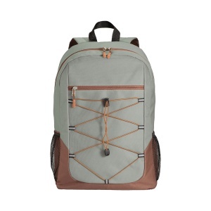 600D polyester 4-pocket backpack (two mesh side pockets). Padded straps and back - Img 9