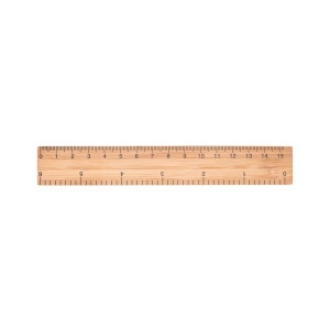 ADO RIGHE Bamboo ruler, 15 cm