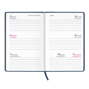 Agenda săptămânală de buzunar 2027. Copertă rigidă din cart laminat mat - Img 14