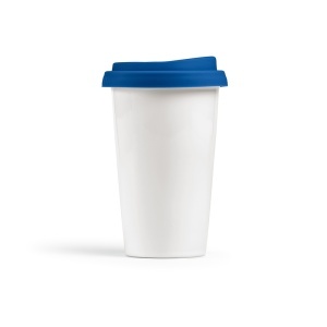 AO Cana de călătorie Tagus din ceramică 330 ml. Perete dublu cu capac colorat