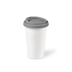 AO Cana de călătorie Tagus din ceramică 330 ml. Perete dublu cu capac colorat - Img 1