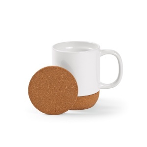 AO Cană Douro din ceramică, capac și mâner din bambus, 380 ml. Sublimare