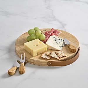 AO Duchamp Board Bamboo with Cheese Utensils