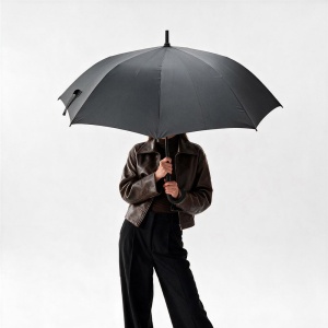 AO Lennon Umbrelă din rPET. 23" rezistentă la furtuni și cu deschidere automată - Img 3
