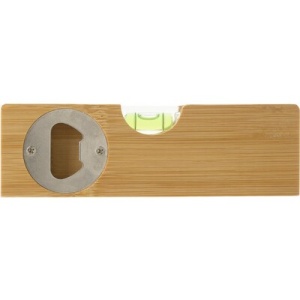 AX™ Bamboo bottle opener, spirit level - Img 3