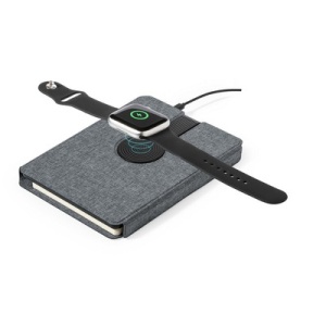 AX™ Caiet multifuncțional RPET A5, încărcător wireless magnetic 10W, power bank 5000 mAh - Img 1