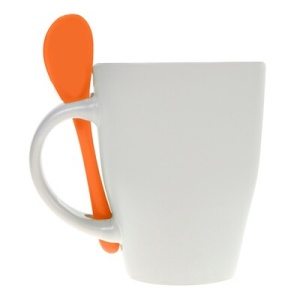 AX™ cană ceramică 300 ml cu linguriță - Img 13