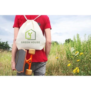AX™ Geantă cu șnur din bumbac organic B'RIGHT | Meredith - Img 5