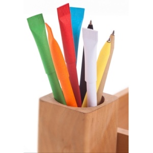 AX™ Rolled paper ball pen with cap | Debra - Img 1