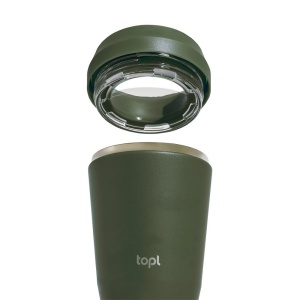 AX Pahar Topl din oțel reciclat, capac patentat 360, 235 ml - Img 9