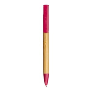 Bamboo and wheat straw twist pen with mobile phone stand - Img 12