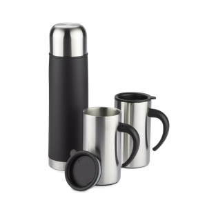 BLUE C™ Gift Set ACON (Vacuum flask 500 ml and 2 travel mugs 260 ml)