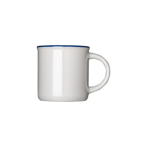 Cană ceramică vintage de 240 ml cu strat de sublimare și margine colorată - Img 2