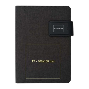 CM™ Bloc-notes DIN A5 cu Power bank şi LED
