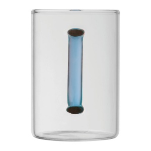 CM™ Pahar din sticlă cu mâner colorat, 250 ml
