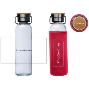 CM™ Sticlă de băut cu husă neopren, 600ml
