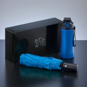 CO Primo Everyday Set: sticlă de apă 550 ml și umbrelă complet automată Harvard