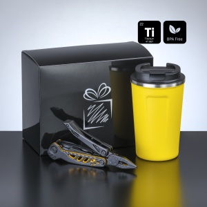 CO Travel Set II: nordic thermal mug 350 ml and optima multitool