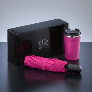 CO Traveller Set: cană termică Nordic 350 ml și umbrelă complet automată