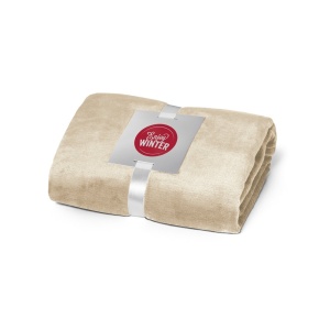 DYLEAF. (240 g/m²) fleece blanket with ribbon wrap and personalisation card - Img 1