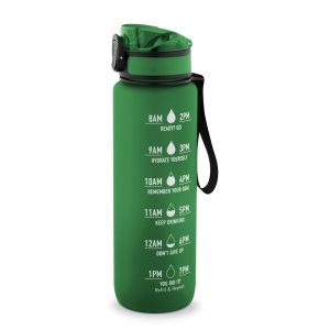 ERIKSSON. Bottle made from recycled PET (100% rPET), featuring motivational phrases and time markings to encourage you to drink water - Img 5