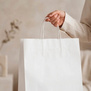 Etna L White FSC® Kraft Bag. 100gsm. Made in Portugal - Img 5