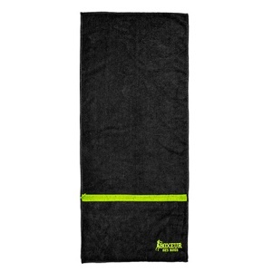 GC Gym towel with pocket boxeur des rues. black