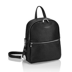 GC Rucsac spalding de damă din pvc negru cu inel de breloc. din tnt