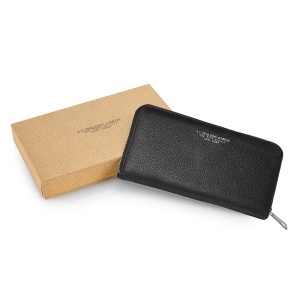 GC Spalding women's black pvc wallet with box