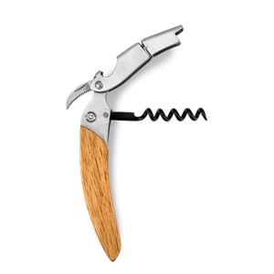GC Steel bottle opener with wooden handle la gourmanderie. in box - Img 2