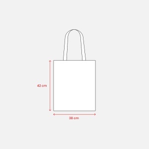 Geantă de cumpărături din bumbac reciclat, 280 g/m2 - Img 7