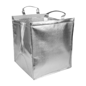 Geantă frigorifică laminată nețesută 120 g/m2 pentru prăjituri/pizza, închidere cu velcro, - Img 3