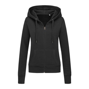 Hooded sweatjacket for women