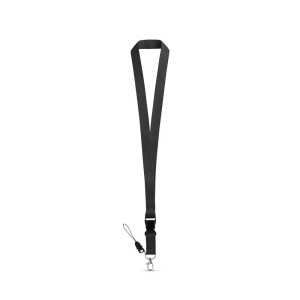 hi!™ ANQUETIL Lanyard din poliester cu carabina metalică