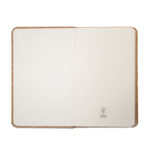 hi!™ HAWKINS Caiet de buzunar din plută cu pagini simple, din material certificat FSC™ și alte materiale controlate