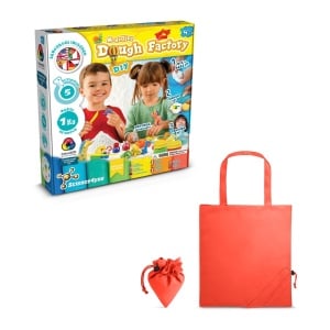 hi!™ Modeling Dough Factory Kit II Joc educațional furnizat cu o pungă de cadou pliabilă 190T