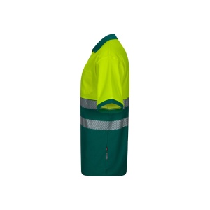 hi!™ VL ACHELOUS Tricou polo piqué bicolor (150g/m²) cu mâneci scurte, din bumbac (55%) și poliester (45%)
