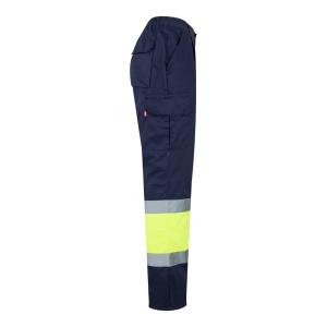 hi!™ VL ATHENA Two-tone twill (210g/m²), padded, multi-pocket trousers in cotton (20%) and polyester (80%) - Img 26