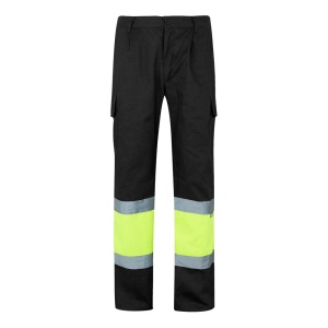 hi!™ VL ATHENA Two-tone twill (210g/m²), padded, multi-pocket trousers in cotton (20%) and polyester (80%) - Img 35