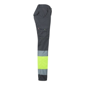 hi!™ VL ZEUS LARGE Pantaloni elastici cu buzunare multiple, în două tonuri (240 g/m²), din bumbac (46%), EME (38%) și poliester (16%) - Img 14