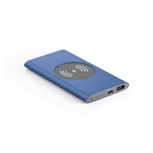 HI CASSINI. Power bank 4.000 mAh with 5W wireless charger in recycled aluminium (100% rAL) - Img 1
