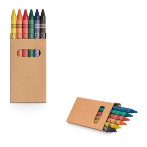 HI EAGLE. Box with 6 crayon