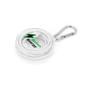 HI JEMISON. USB-C to USB-C cable with braided cord (60W), made from ABS, stainless steel, aluminium and polyester - Img 5