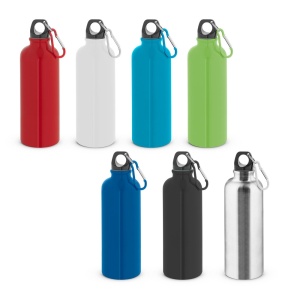 HI KELCE. Single-wall stainless steel bottle with carabiner clip 550 ml