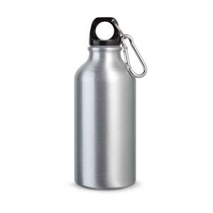 HI LANDSCAPE S. Aluminium sports bottle with carabiner 400 mL - Img 9