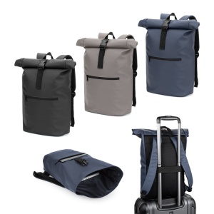 HI PORTLAND. The PU roll top backpack with a 16" laptop pocket