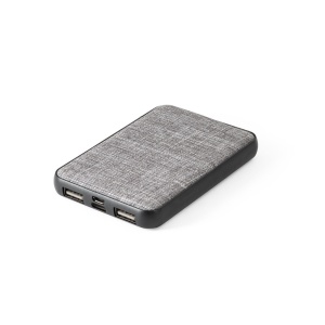 HI RENEWAL BATTERY. Power bank de 5'000 mAh din PET reciclat (100% rPET)