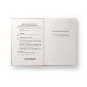 HI TEAPAD RIGID. A5 notepad with hard cover made from tea leafs waste (65%) - Img 4