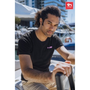 HI THC SAN MARINO. Men's short-sleeved T-shirt in combed cotton